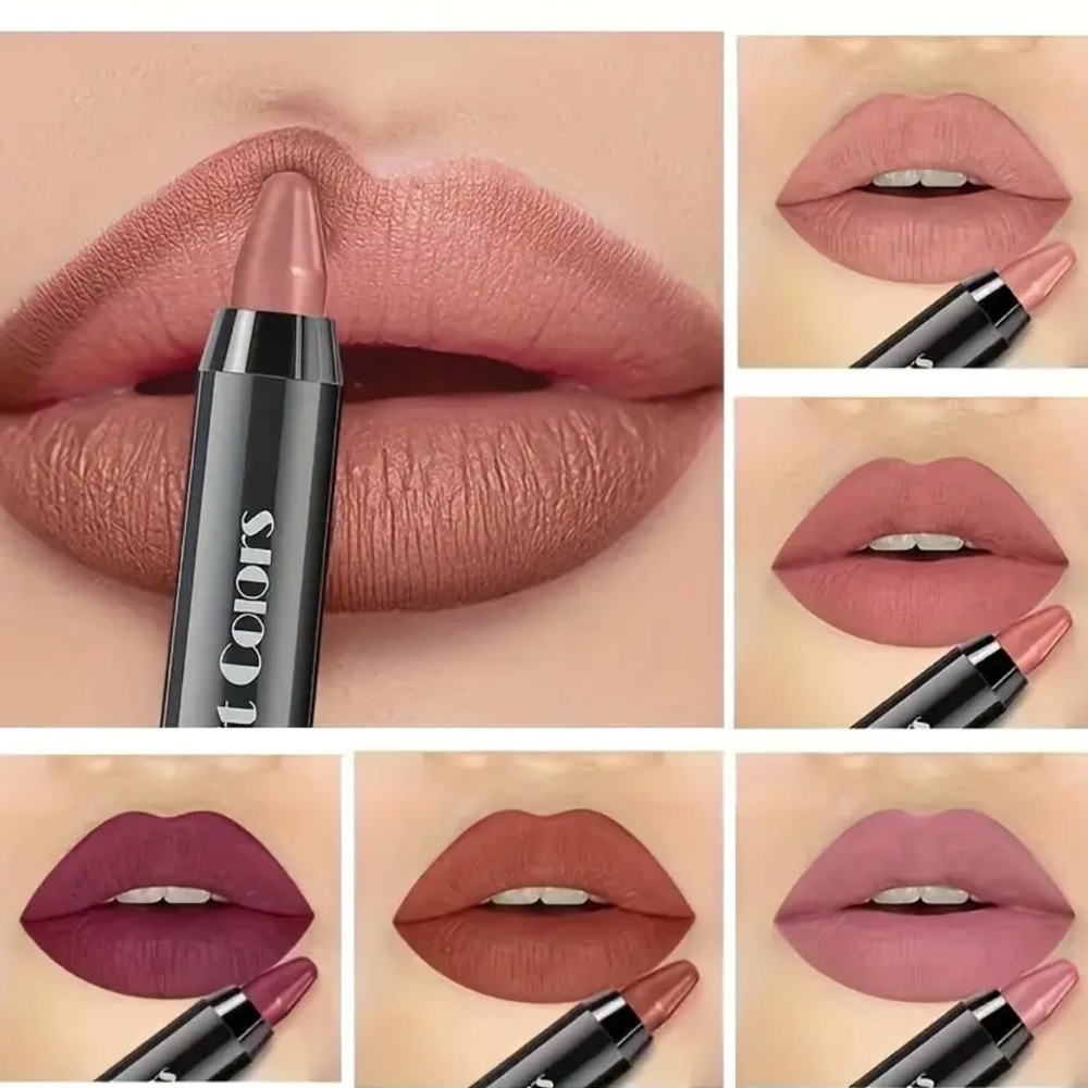Matte Lipstick Set - Red, Pink, Brown Shades - Picture 7 of 13